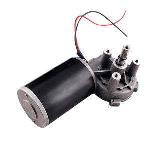 Özelleştirilmiş Yüksek Tork 12v 24v Mini Düşük Rpm Fırça Dc Elektrikli Sonsuz Dişli Motor